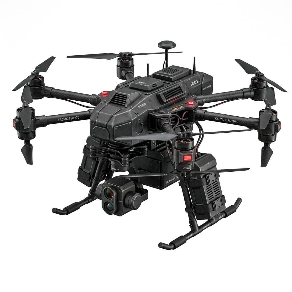 Tactical multirotor drone cutout